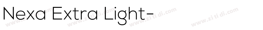 Nexa Extra Light字体转换